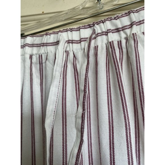 E D Long Sleeves/Long Legs Ticking Striped Sz L Men Pajamas Hi Lo Drawstring EUC - Picture 7 of 13